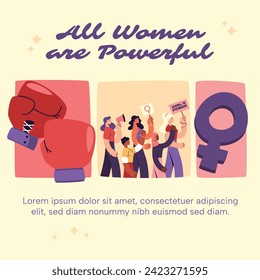 International Women's Day Background. Happy Women's Day celebration. March 8. Cartoon Vector illustration design for Poster, Banner, Flyer, Greeting, Card, Cover, Post, Invitation. happy women day.