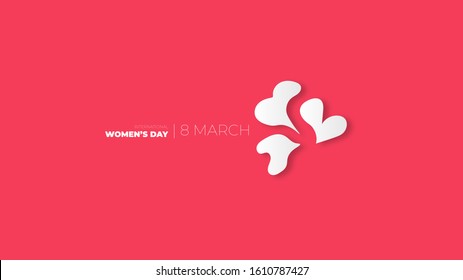 International women's day background with a soft red color. Suitable for posters, banners, wallpapers and landing page websites.
This background has a modern and minimalist theme.