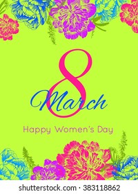 International Women's Day Background. Vector illustration
