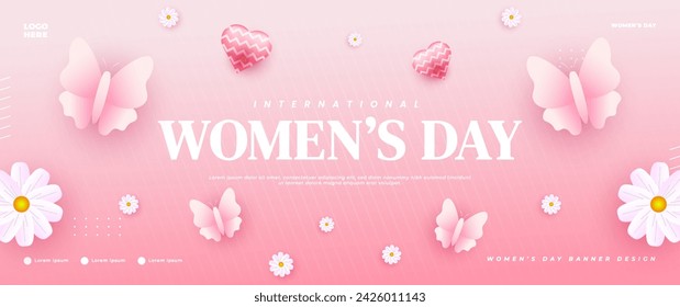 International women's day banner design