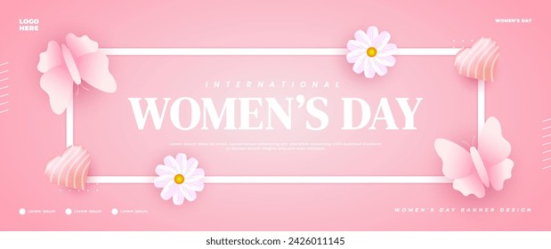 International women's day banner design