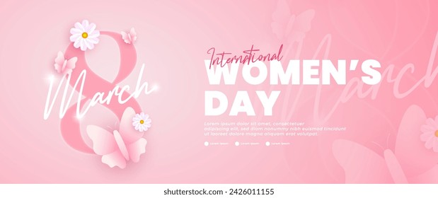 International women's day banner design