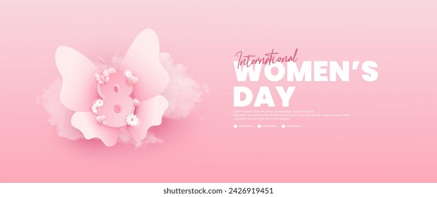 International women's day banner design