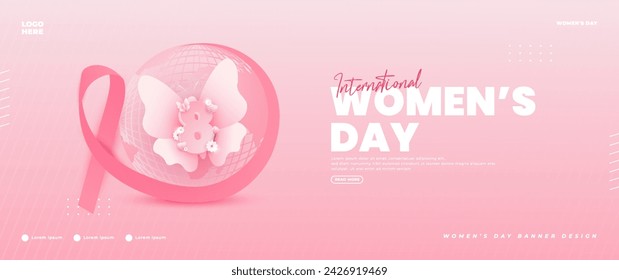 International women's day banner design