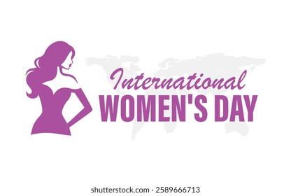 International Women's Day Banner Design Template, 8 March, Vector illustration, World Women's Day Poster for Social media post