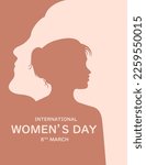 International Women's Day banner. Embrace Equity. 8 march, happy women's day. #EmbraceEquity. Women's Day vector illustration. Give equity a huge embrace.