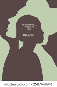 International Women's Day banner. Embrace Equity. 8 march, happy women's day. . Women's Day vector illustration. Give equity a huge embrace.