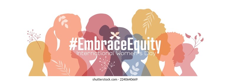 International Women's Day banner. #EmbraceEquity - Shutterstock ID 2240640669