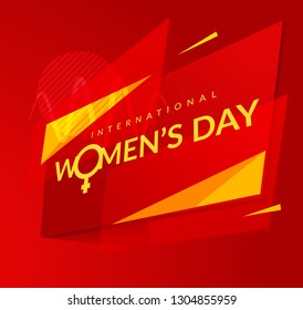 International Women's Day Banner - Illustration as EPS 10 File