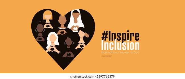 International Women's Day banner. #InspireInclusion