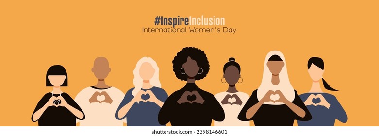 International Women's Day banner. #InspireInclusion