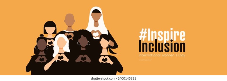 International Women's Day banner. #InspireInclusion