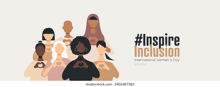 International Women's Day banner. #InspireInclusion