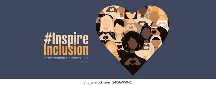 International Women's Day banner. #InspireInclusion	