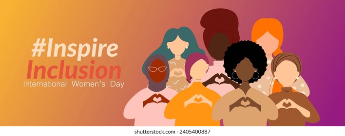 International Women's Day banner. #InspireInclusion