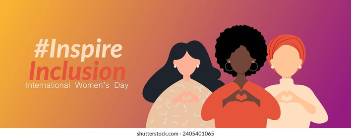 International Women's Day banner. #InspireInclusion