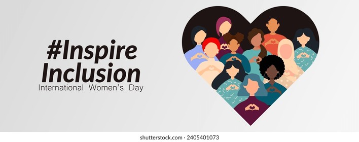 International Women's Day banner. #InspireInclusion