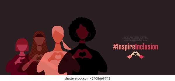 International Women's Day banner. #InspireInclusion