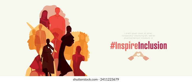 International Women's Day banner. #InspireInclusion