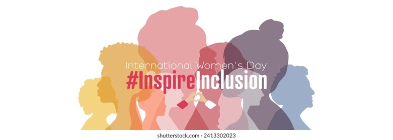 Cartel del Día Internacional de la Mujer. #InspireInclusion