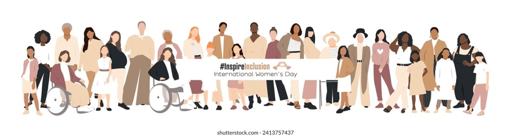 International Women's Day banner. #InspireInclusion