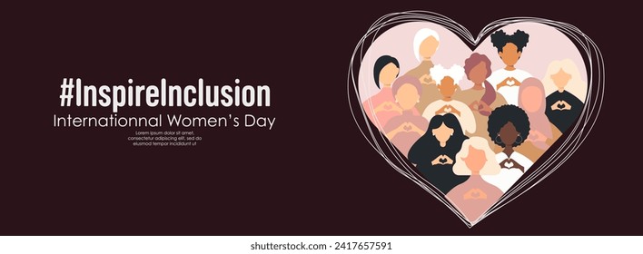 International Women's Day banner. #InspireInclusion