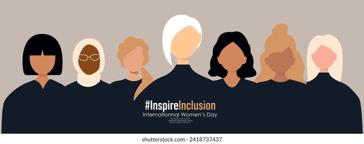 International Women's Day banner. #InspireInclusion