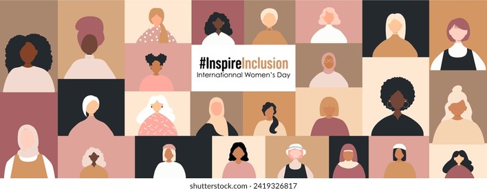 International Women's Day banner. #InspireInclusion