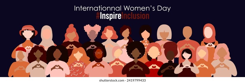 International Women's Day banner. #InspireInclusion