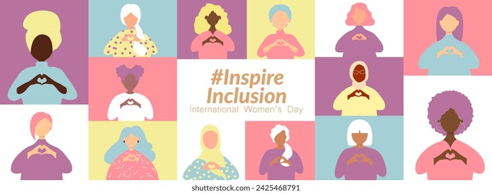 International Women's Day banner. #InspireInclusion