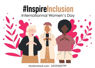 International Women's Day banner. #InspireInclusion
