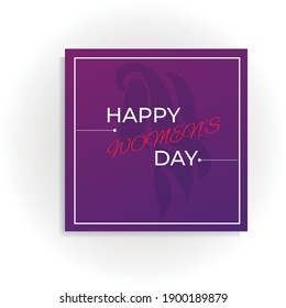 International women's day banner template