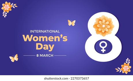 International Womens Day banner. vector illustration.