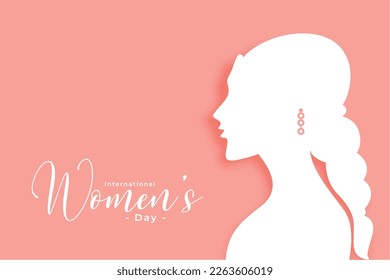 international women's day beautiful greeting card for your wishes vector