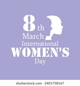 International Women's Day, campaign theme: #EmbraceEquity. Women's Day vector illustration. Give equity a huge embrace.
