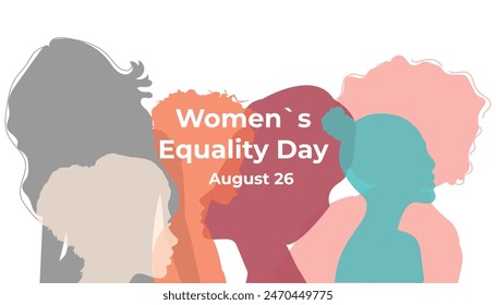 International Women's Day cards. Inspire Inclusion.Shadows of girls of different nationalities