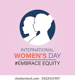 International Women's Day celebrated every year of March 8, Women's right Vector banner, flyer, poster and social medial template design.