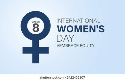 International Women's Day celebrated every year of March 8, Women's right Vector banner, flyer, poster and social medial template design.