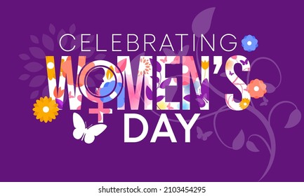 International Women's Day is celebrated on March 8th annually around the world. It is a focal point in the movement for women's rights. Vector illustration design.