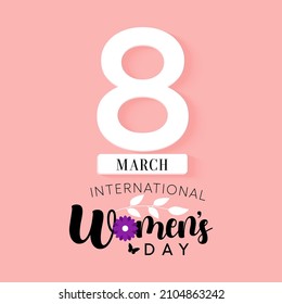 International Women's Day is celebrated on March 8th annually around the world. It is a focal point in the movement for women's rights. Vector illustration design.