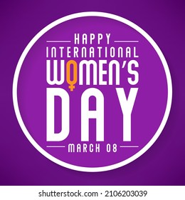 International Women's Day is celebrated on March 8th annually around the world. It is a focal point in the movement for women's rights. Vector illustration design.