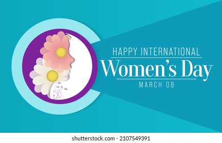 International Women's Day is celebrated on March 8th annually around the world. It is a focal point in the movement for women's rights. Vector illustration design.