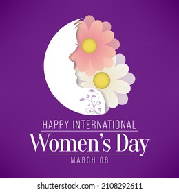 International Women's Day is celebrated on March 8th annually around the world. It is a focal point in the movement for women's rights. Vector illustration design.