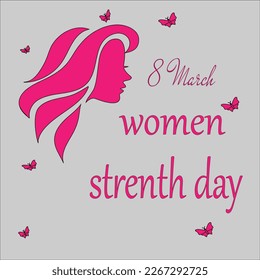 International Women's Day is celebrated on the 8th of March annually around the world. It is a focal point in the movement for women's rights. Vector illustration design.