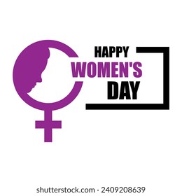 International Women's Day is celebrated on the 8th of March, women's rights. Vector illustration on white background..eps