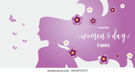 International Women's Day is celebrated on the 8th of March annually around the world. It is a focal point in the movement for women's rights. Vector illustration design.