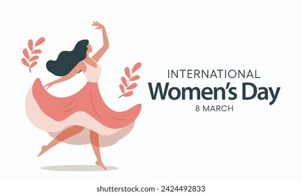 International Women's Day is celebrated  on the 8th of March annually around the world. It is a focal point in the movement for women's rights. Vector illustration design.