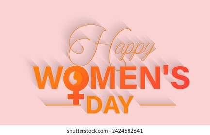 International Women's Day is celebrated on the 8th of March .Give equity a huge embrace. Banner poster, flyer and Banner, background design.