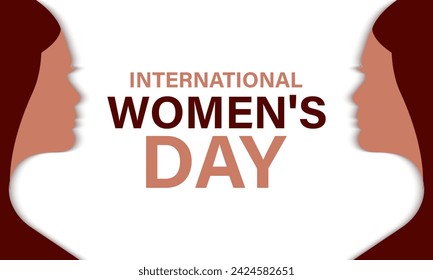 International Women's Day is celebrated on the 8th of March .Give equity a huge embrace. Banner poster, flyer and Banner, background design.