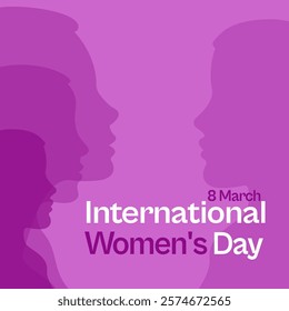 international womens day celebration card illustration vector